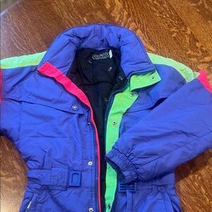 CB Sports Kids retro one piece snow ski suit. Size 16. Very good condition.